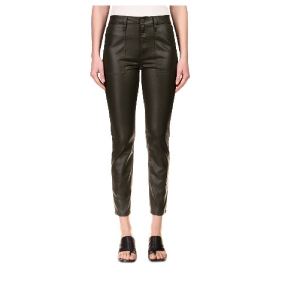 SANCTUARY High-Rise Stretch Denim Ankle Jeans Fitted Skinny-Leg Women's 25“olive